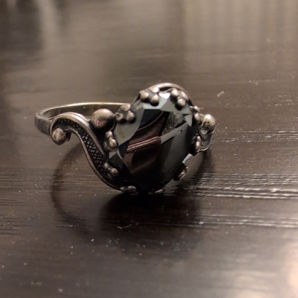 Hematite Sterling Silver Ring - image 7